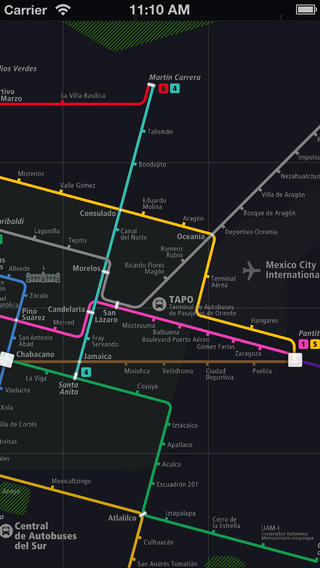 墨西哥城铁路图