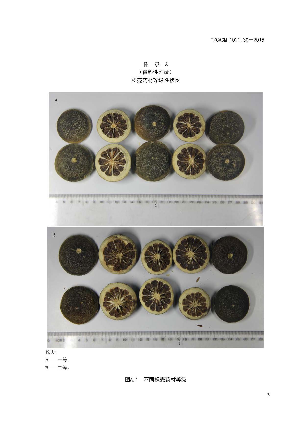 中药材商品规格等级—枳壳