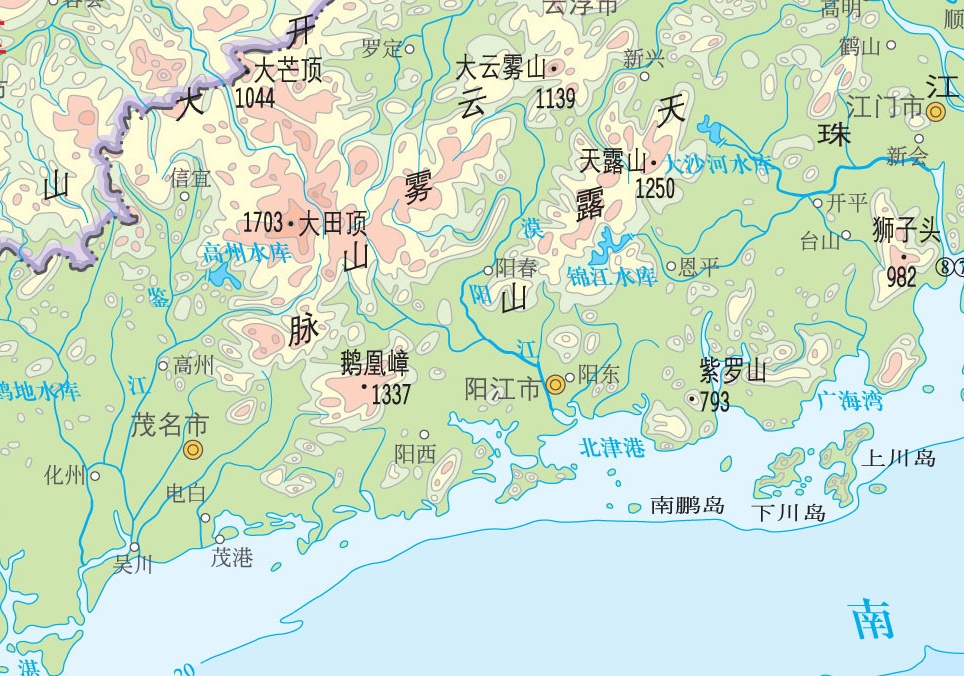 p>漠阳江位于广东省西南部,发源于阳春市 a target"_blank href"