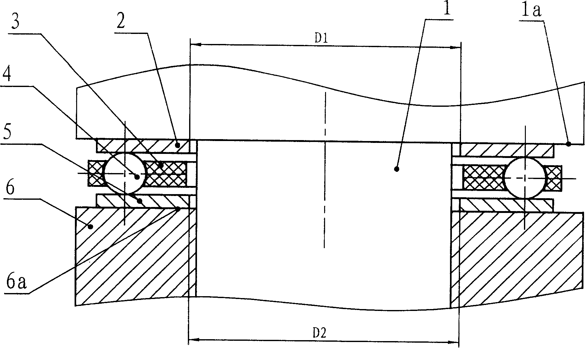 变孔径平面止推球轴承