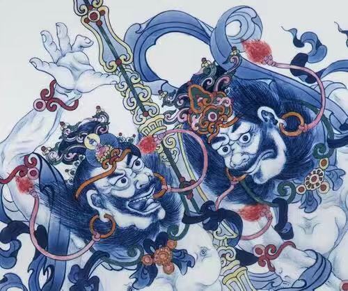 门神是看家守护院的保护神，寺庙由谁来保护呢！_百科TA说