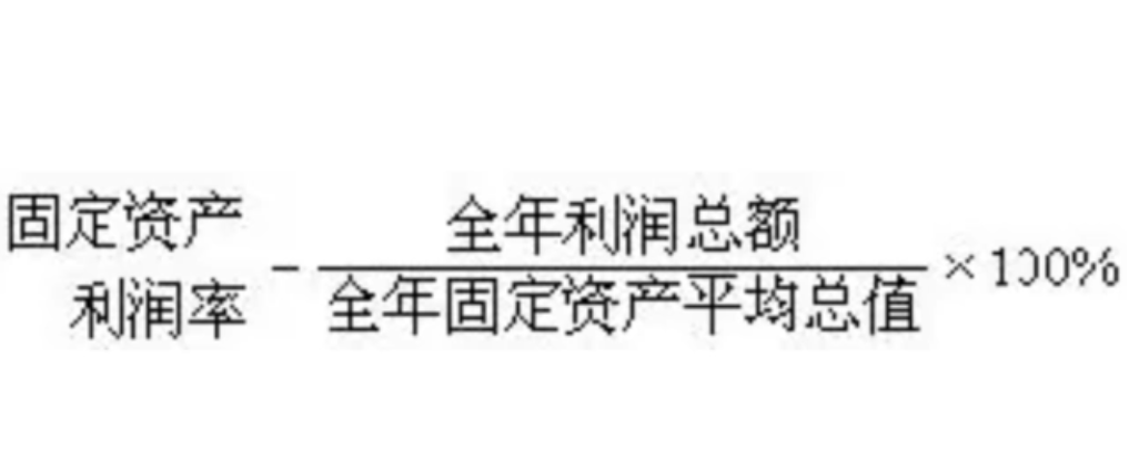 固定资产利润率