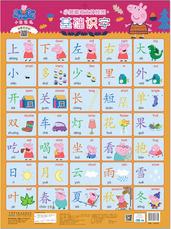 小猪佩奇立体挂图·基础识字