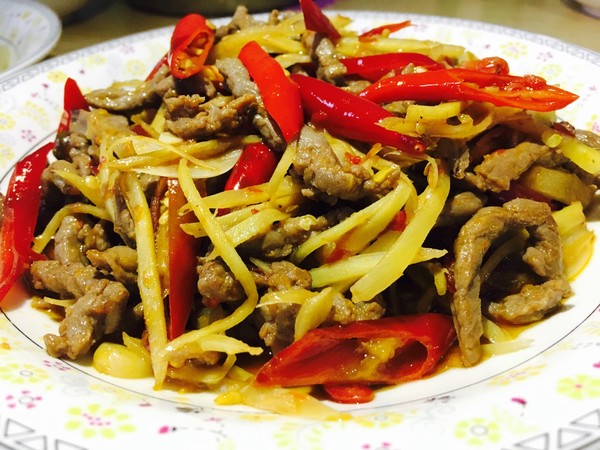 仔姜牛肉丝