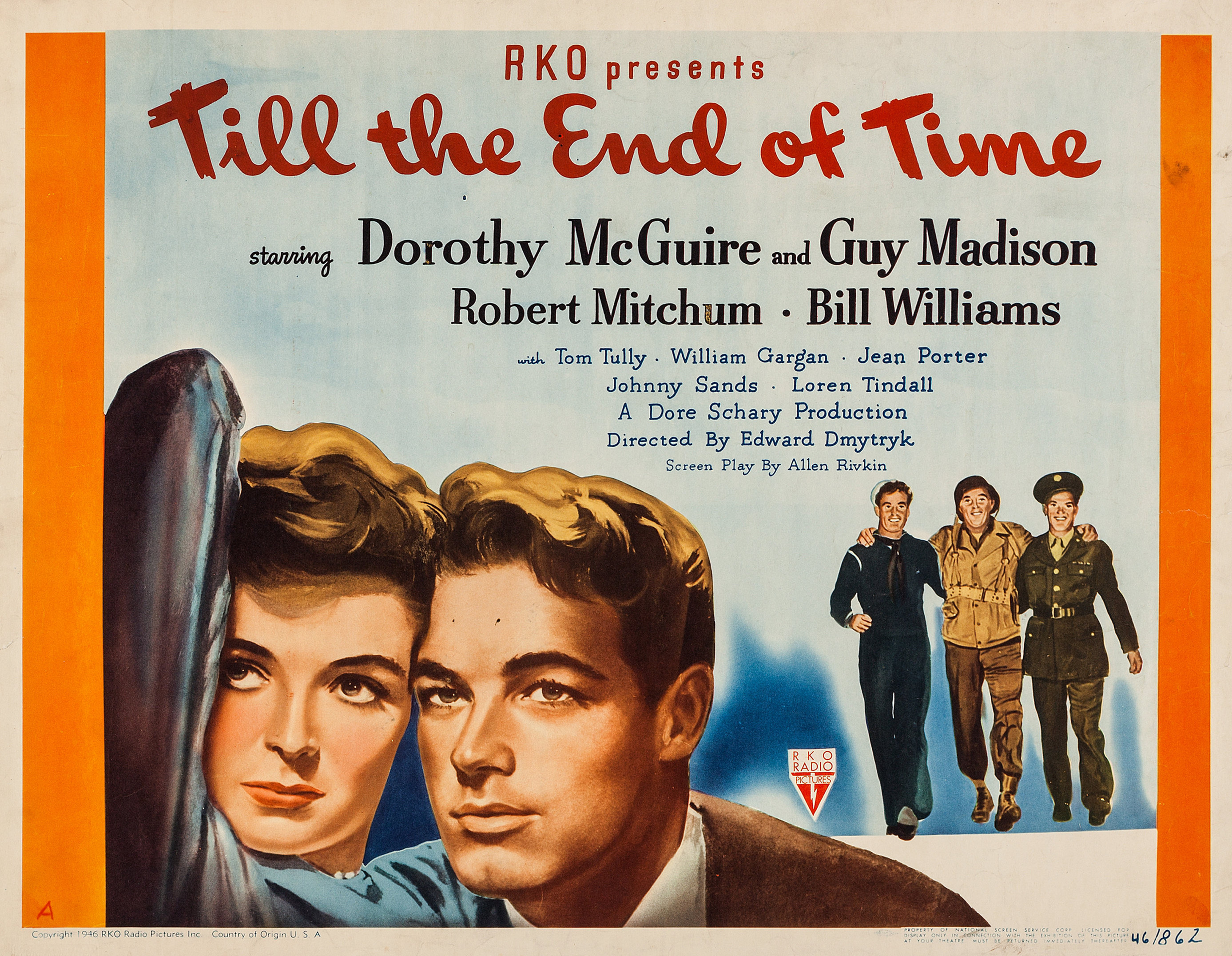  p>《直到永远》是爱德华·迪麦特雷克执导,桃乐茜·麦姬尔,盖