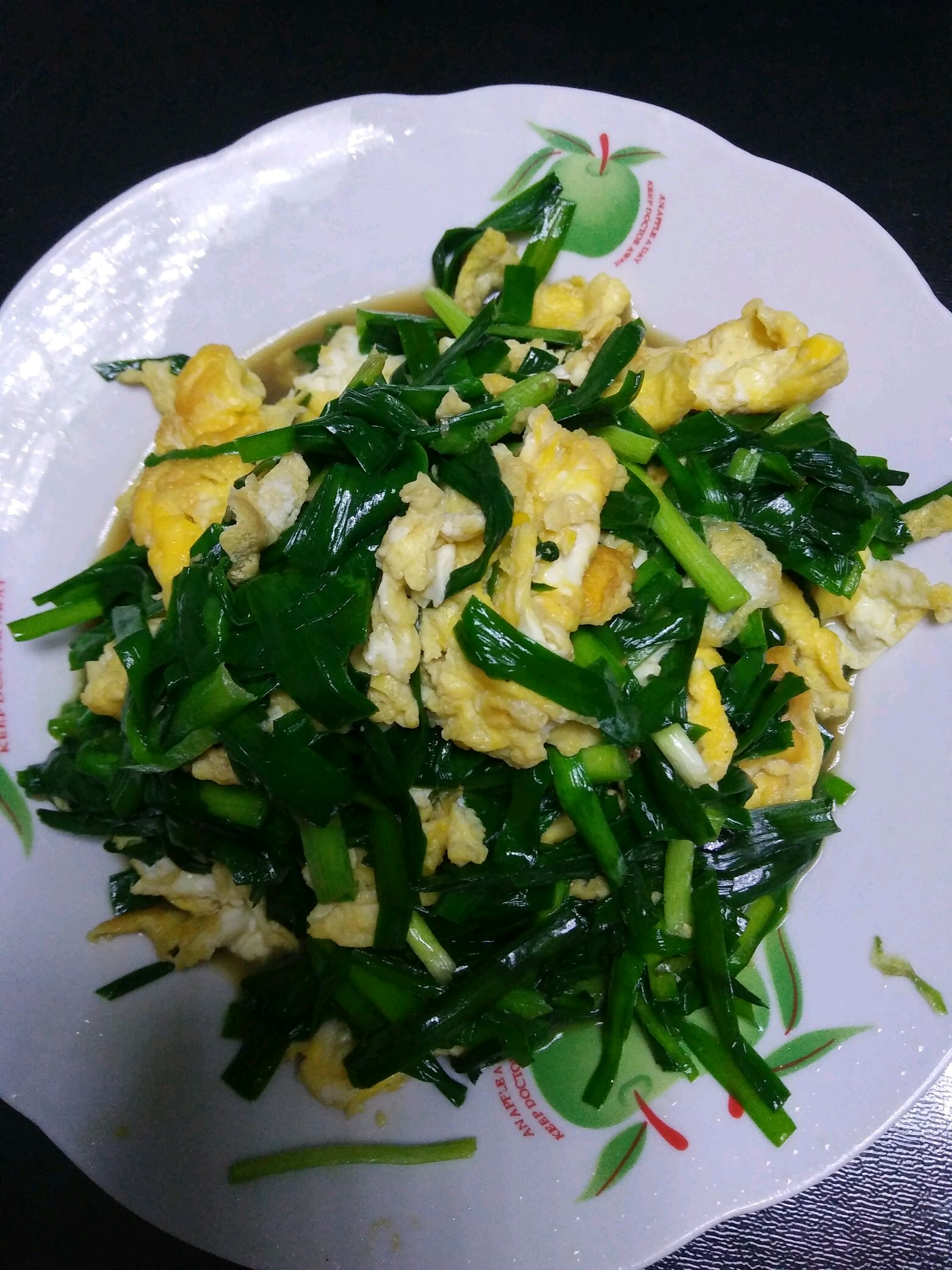 韭芽炒鸭蛋