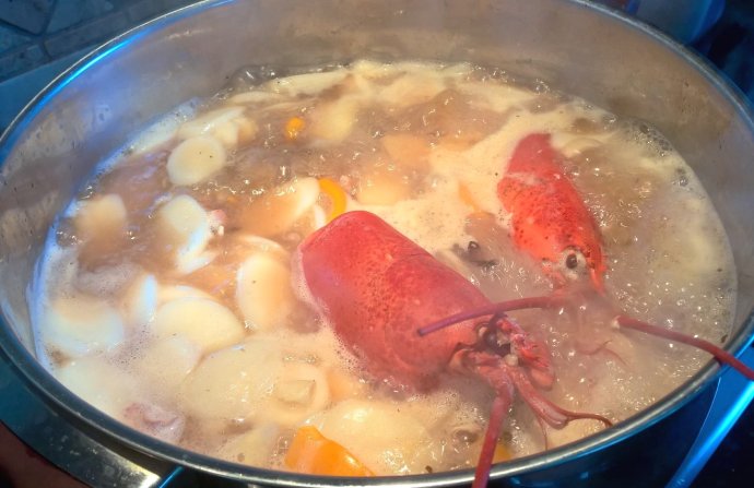 奶油龙虾鱼片汤