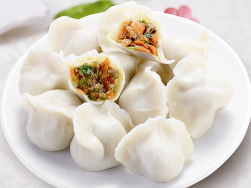 白萝卜羊肉馅包子