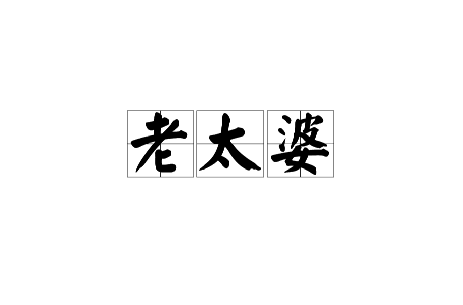  p>老太婆,汉语词语,拼音是lǎo tài pó,意思是指老年的妇女.