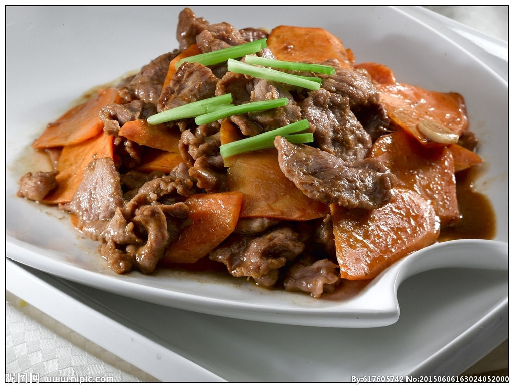 羊肉炒胡萝卜