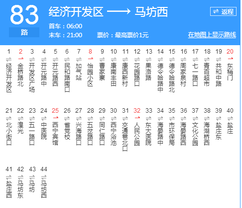  p>西宁公交83路是一条西宁市的一条东西走向公交线路,此线路由经济