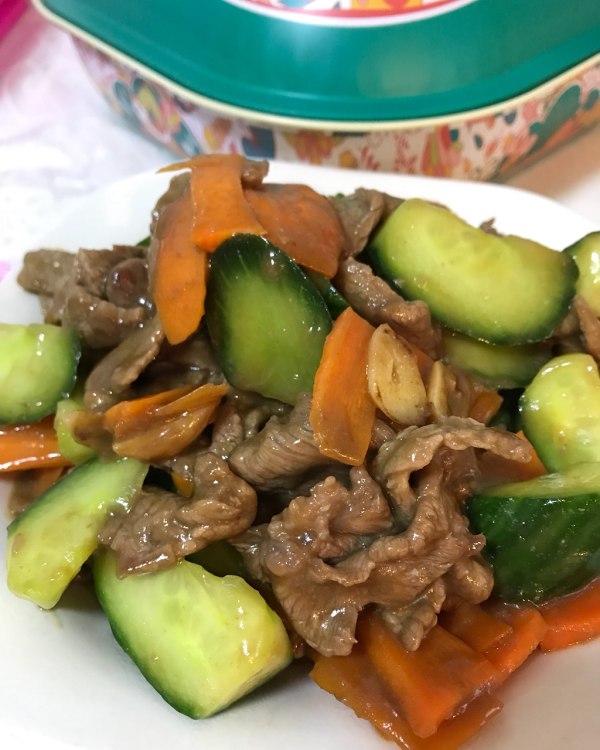 青瓜炒牛肉