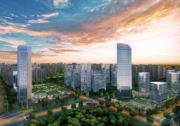  p>融创中心位于石家庄裕华贾村,由石家庄巨邦房地产开发有限公司建成