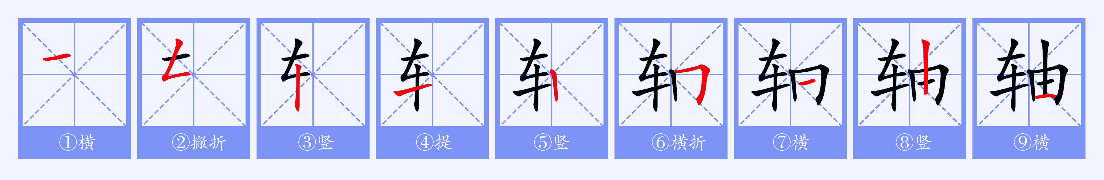  p>轴 (拼音:zhóu,zhòu)为汉语一级通用规范汉字(常用字).