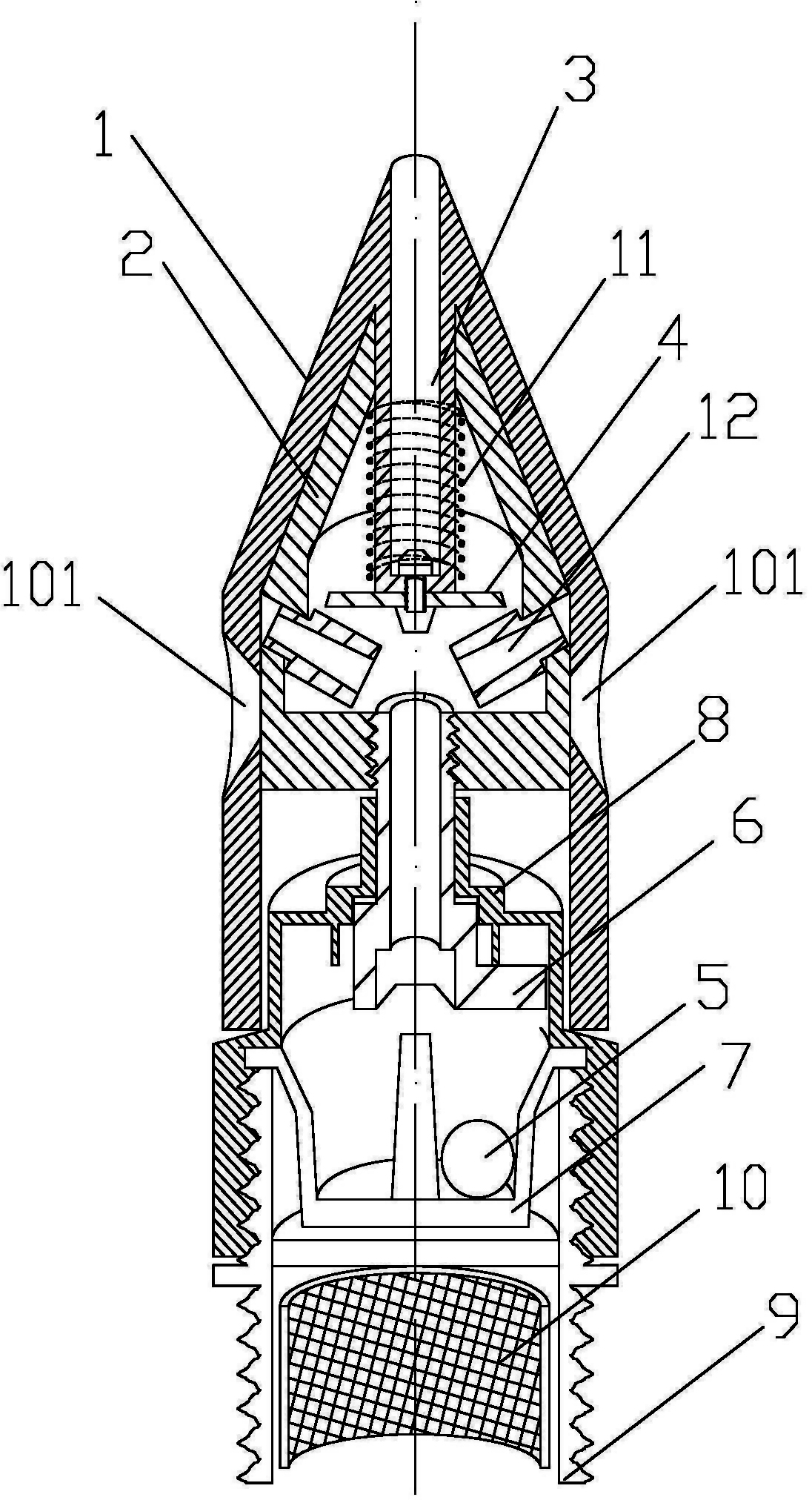 一种可用于地埋的喷头装置