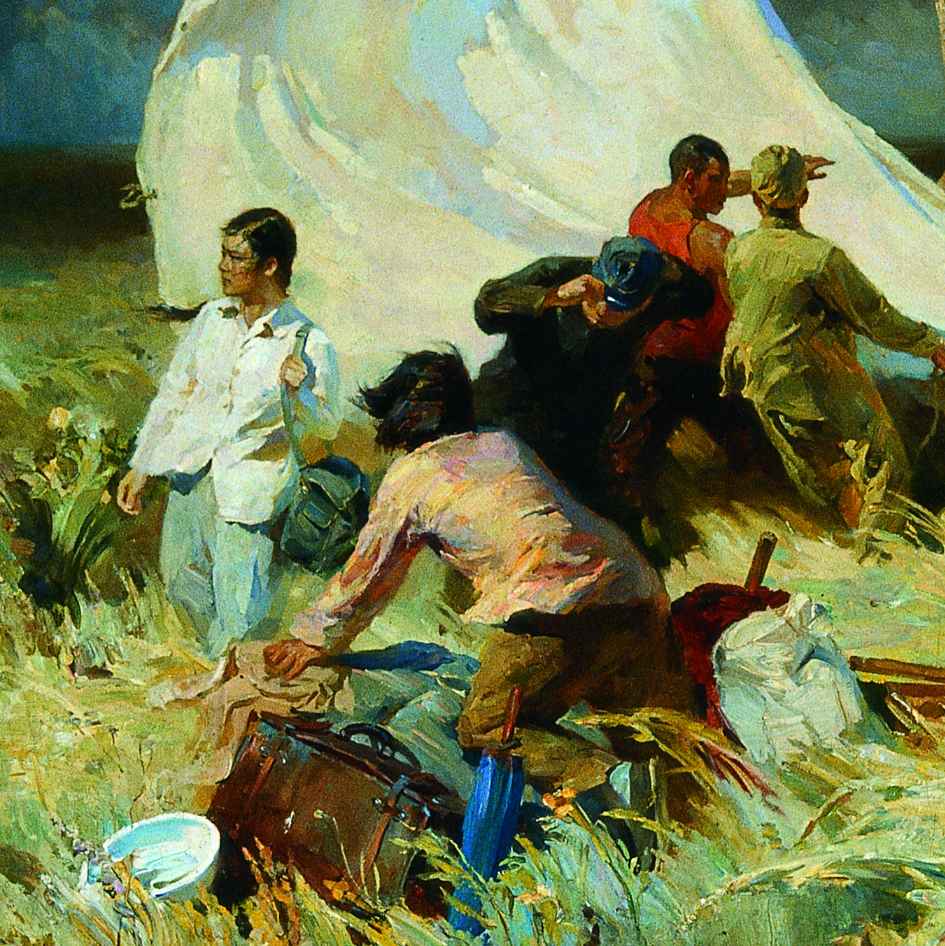 data-lemmaid="2659806">詹建俊先生于1957年创作的一幅油画,是他