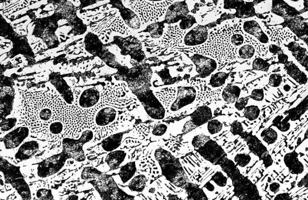  p>亚共晶白口铸铁指的是碳的质量分数大于2.11%且小于4.3%的白口铁.