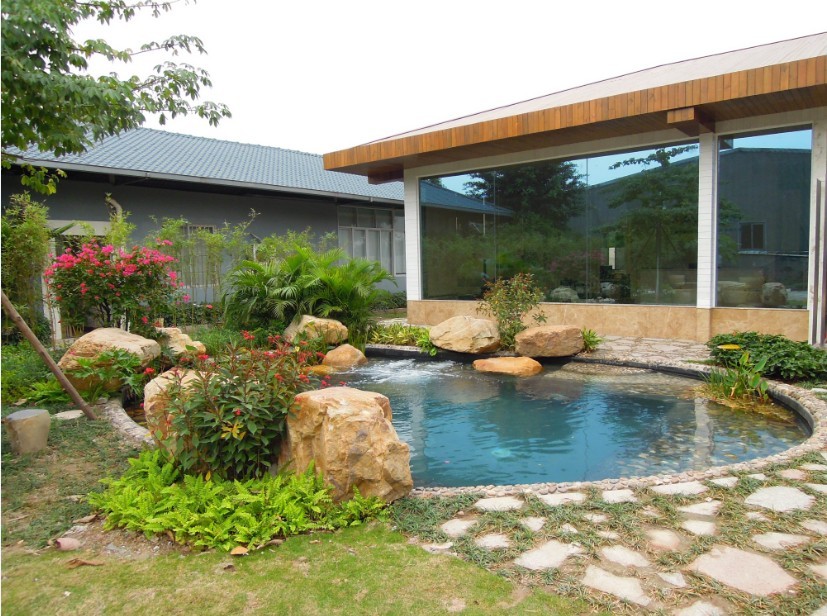 城市水系规划,小型水闸,驳岸,护坡,水池和相应的园林建筑,园林小品及