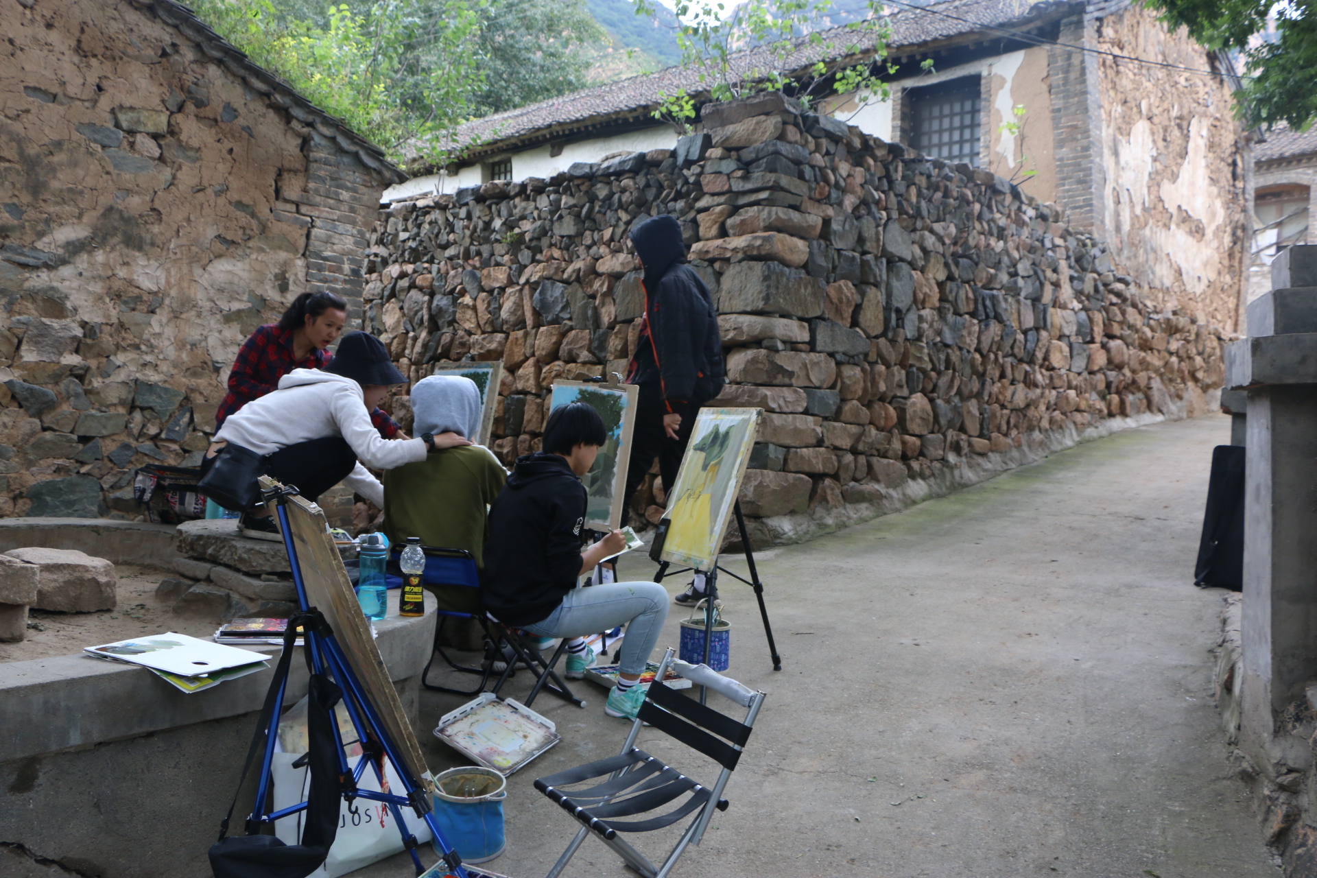  p>野三坡拒马写生基地位于河北省保定市涞水县野三坡.