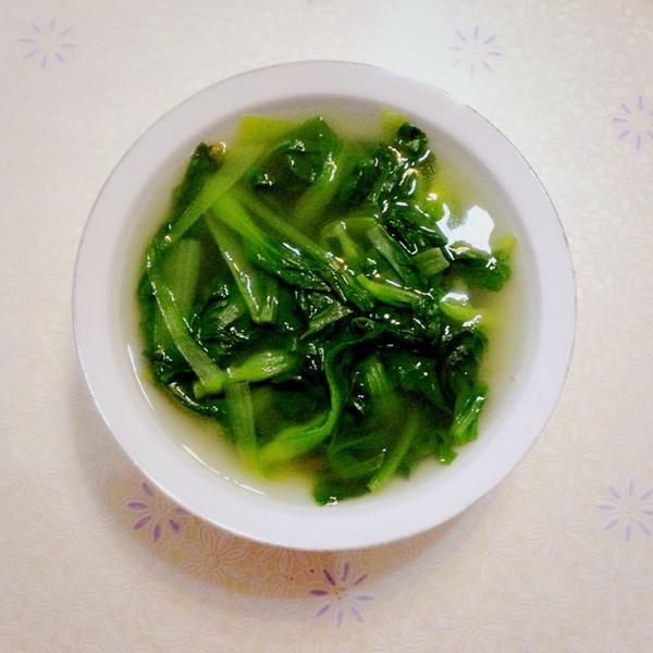 清汤鸡毛菜
