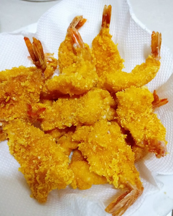 炸凤尾虾排