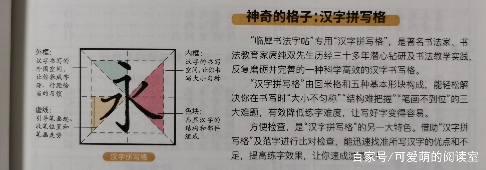 楷书入门特训，给孩子的启蒙字帖，硬笔书法练起来_百科TA说