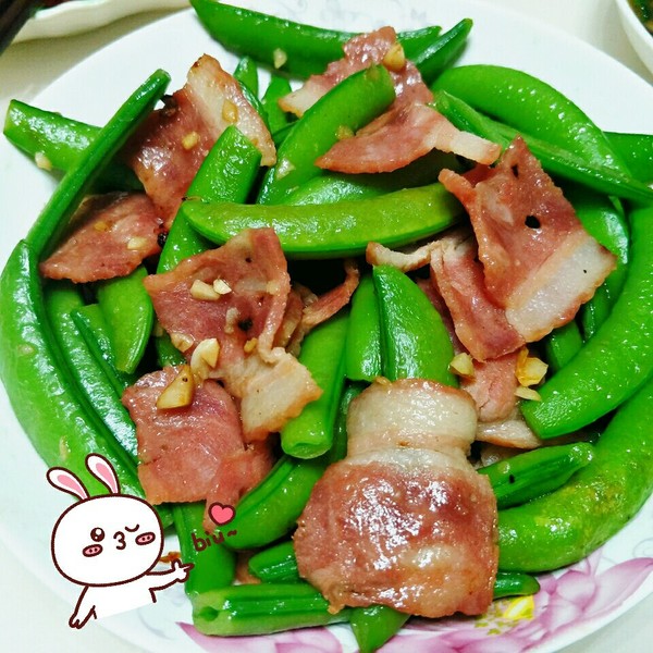 培根蒜蓉脆炒荷兰豆