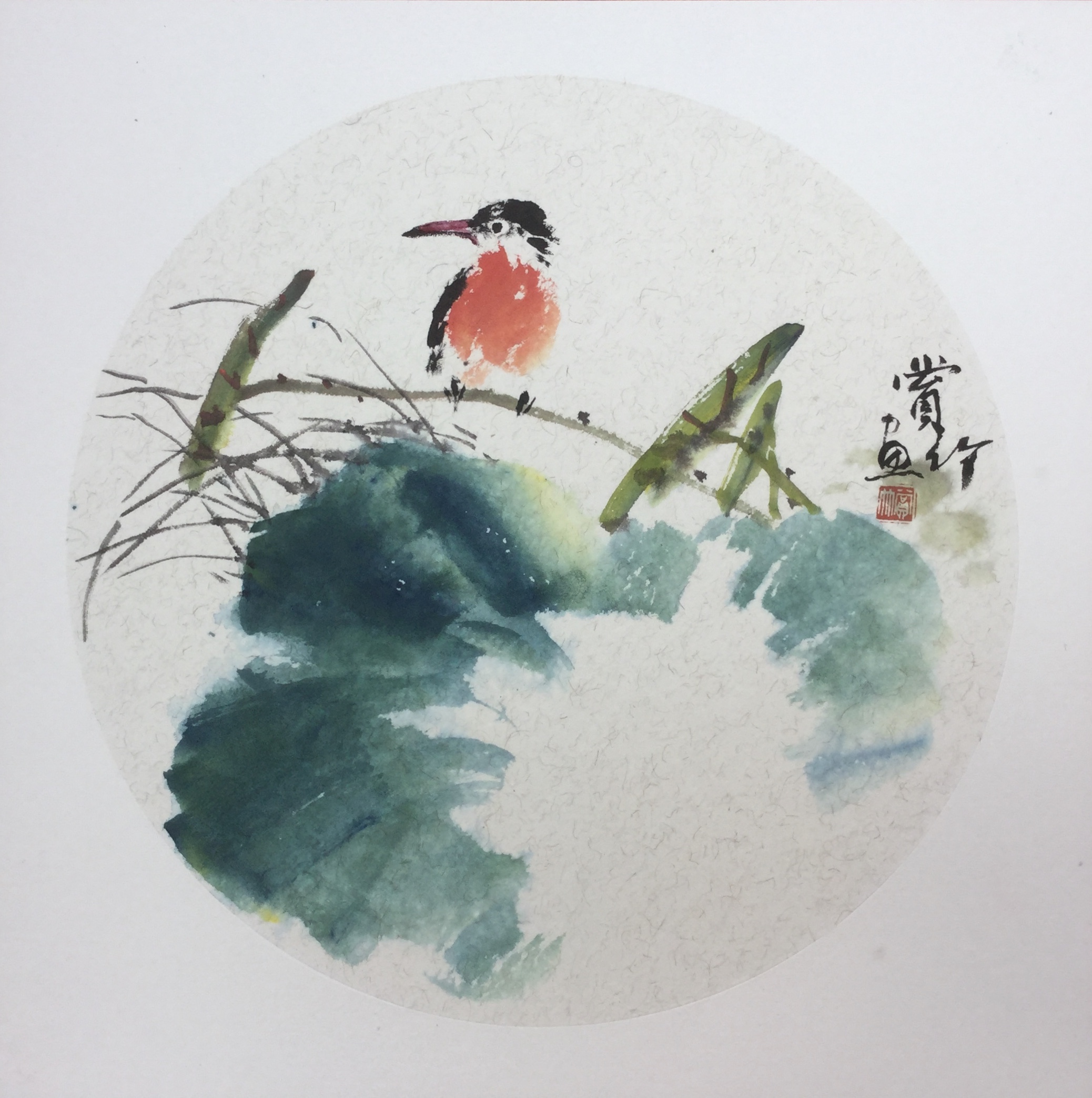  p>赏竹,著名花鸟画家,1948年生,20岁时拜花鸟画大师,中国美术学院