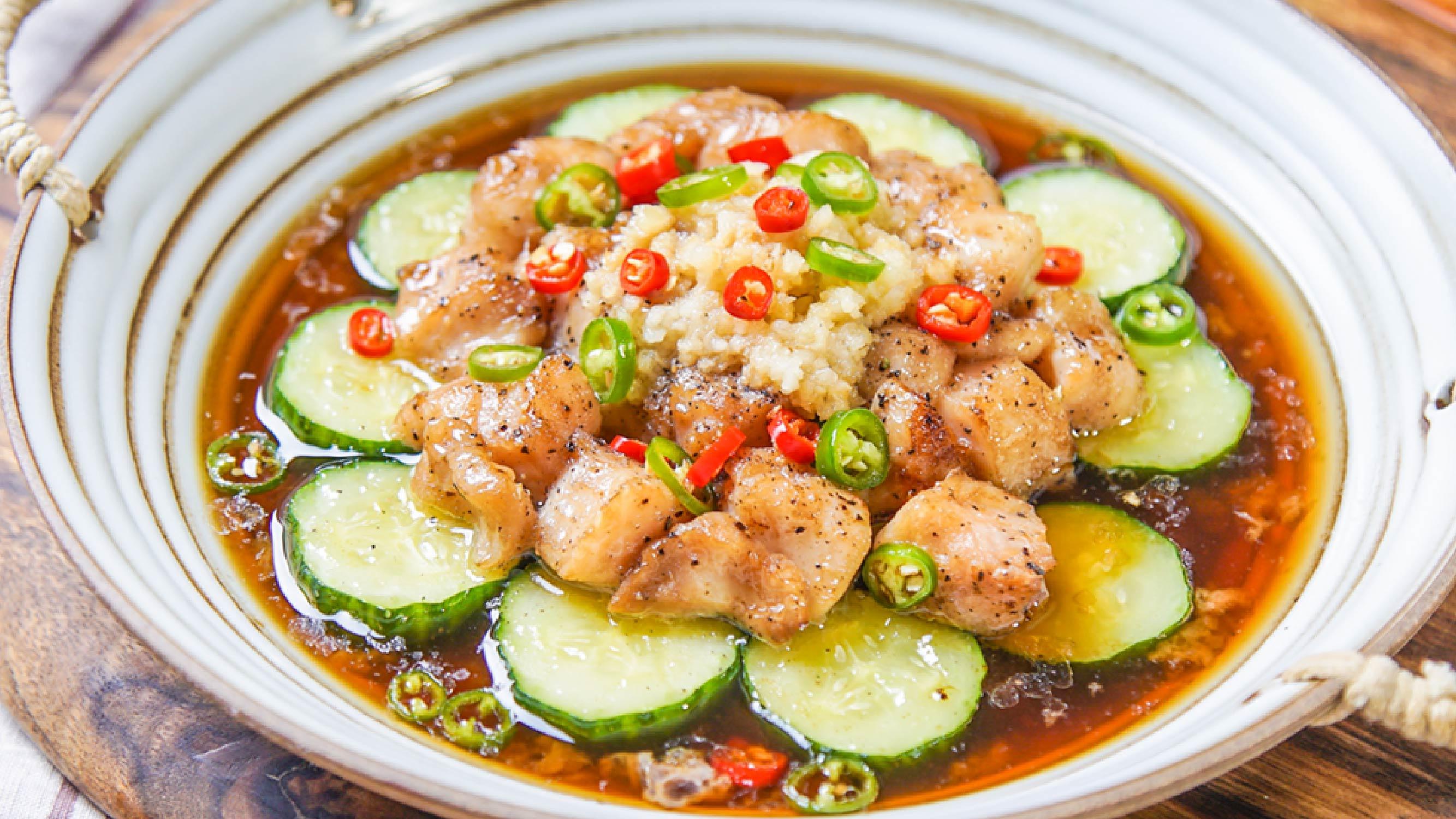 小羽私厨之金蒜蒸鱼块