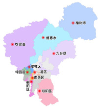 长春市政区图（2019）