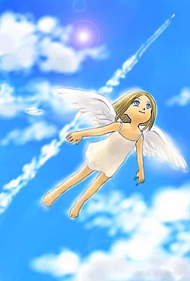 挥动翅膀的女孩