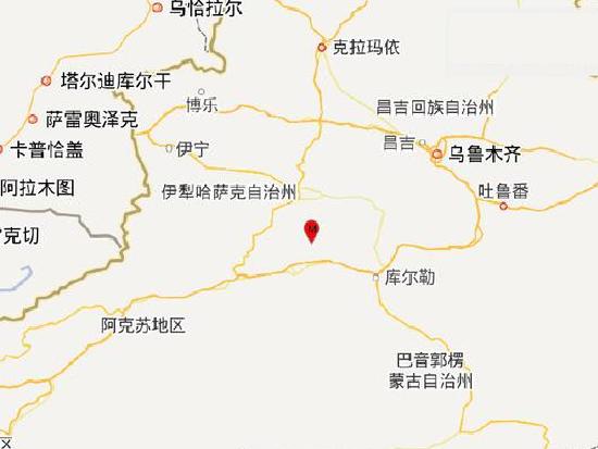 2018年11年24日新疆和静县地震