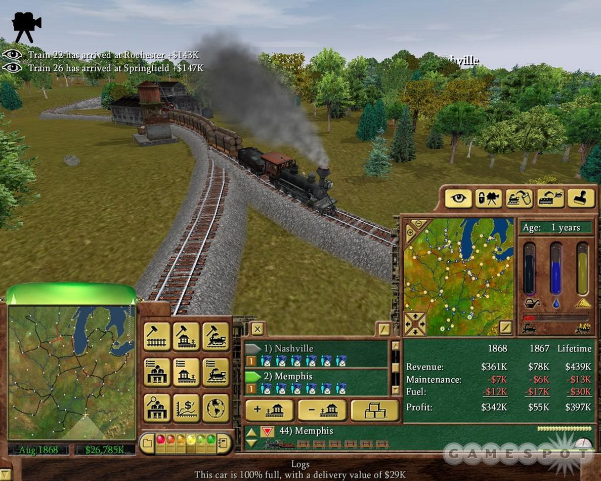  p>《铁路大亨3》是由poptop software开发并发行的模拟经营类游戏,是