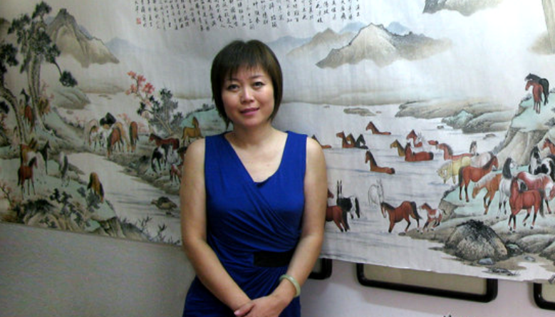  p>李澜,中国天津人,著名画家,2012年4月17日至22日,李澜在日本筑波市