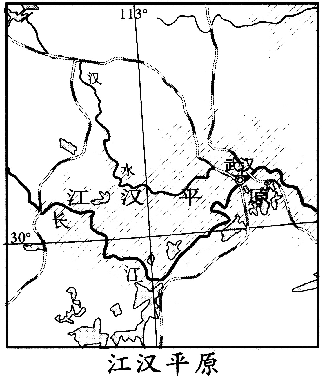  p>江汉平原, a target="_blank" href="/item/位于/2959433" data