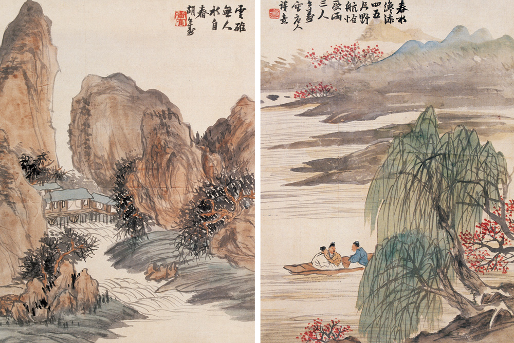  p>胡公寿(1823年—1886年),初名远,号瘦鹤,小樵,别号横云山民,华亭
