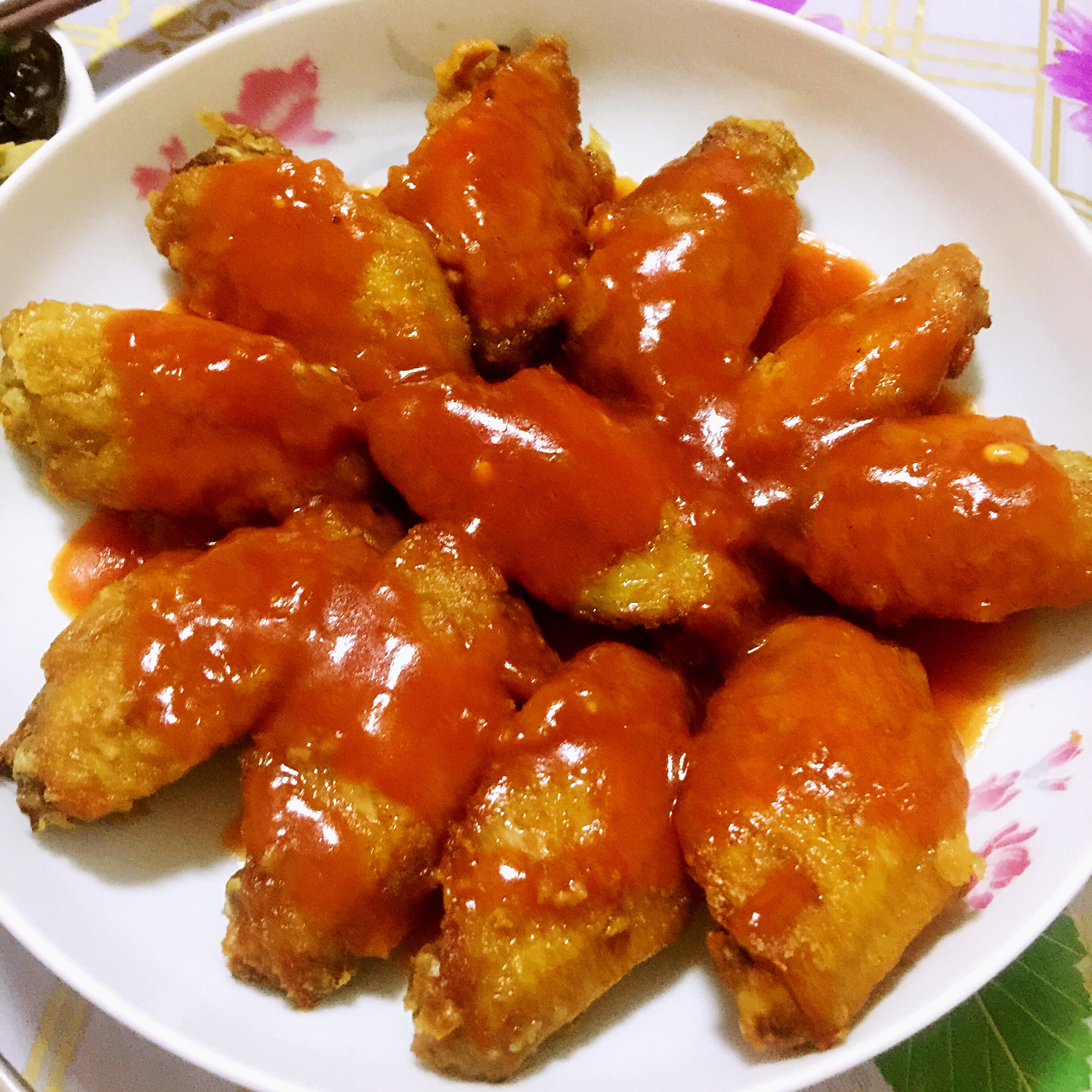 茄汁烧苹果鸡翅