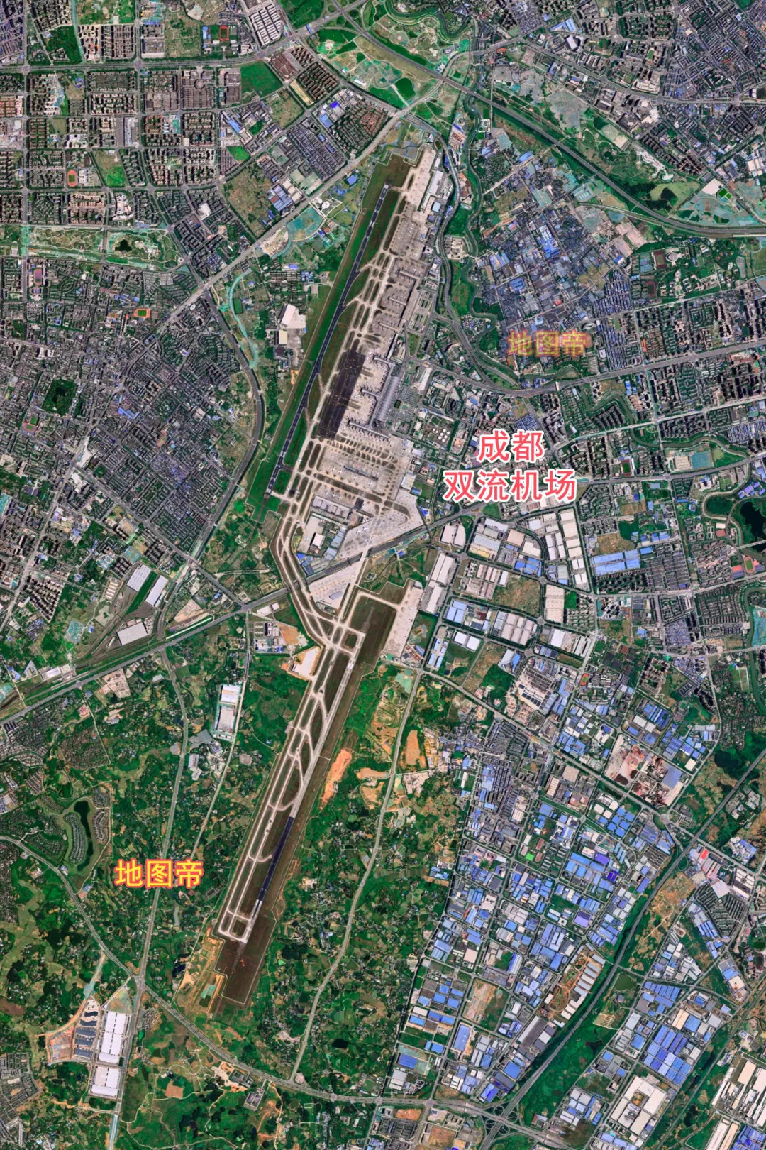 四川盆地三大机场，在成都和重庆，航拍一目了然_百科TA说
