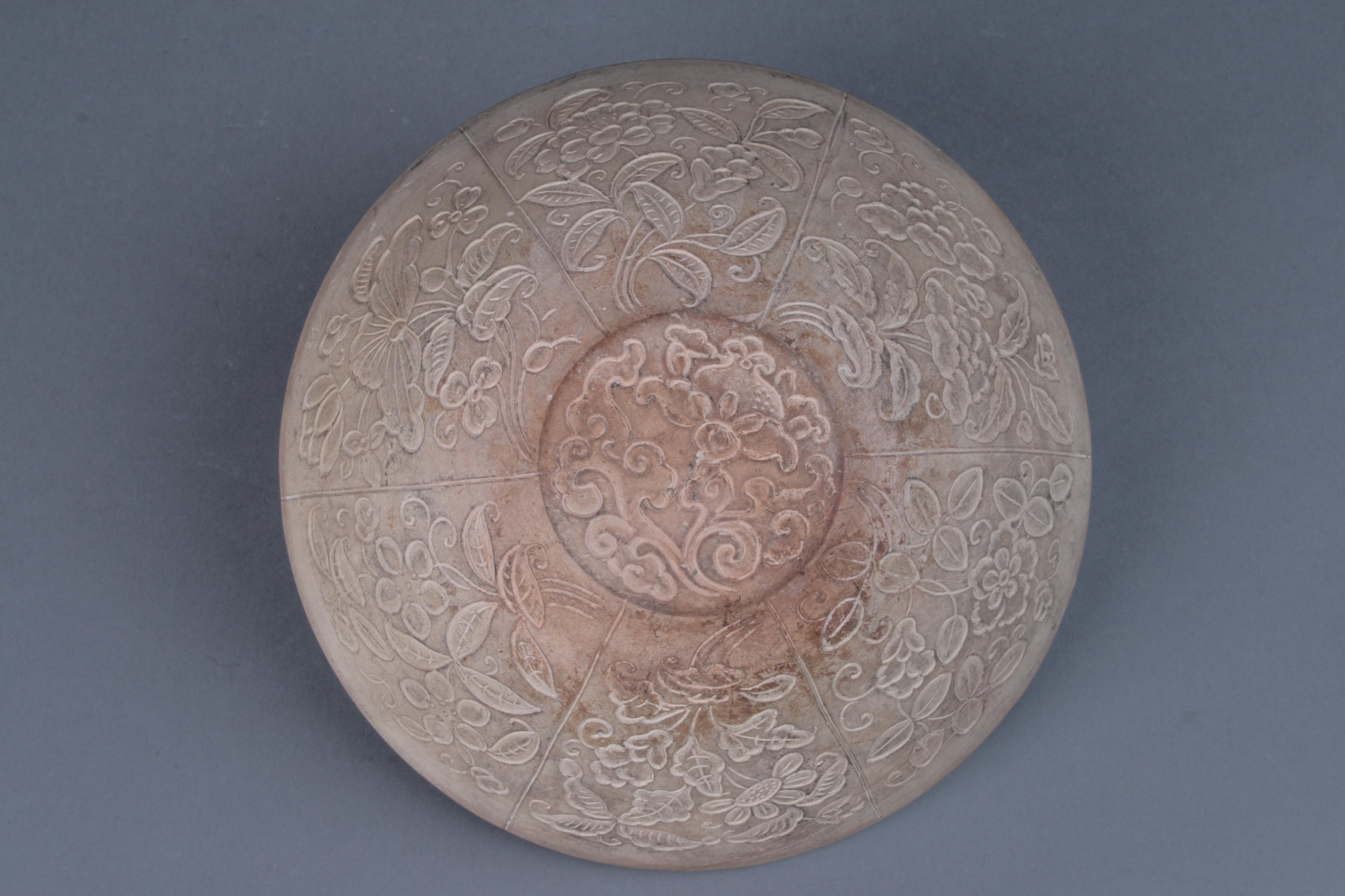 金定窑四季花卉纹碗模