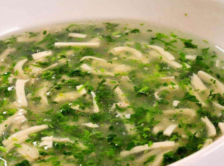 肉末荠菜豆腐羹