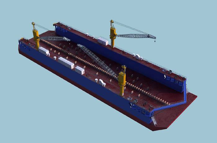 锚链固定浮船坞