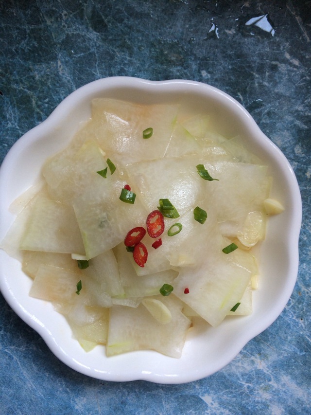凉拌冬瓜片