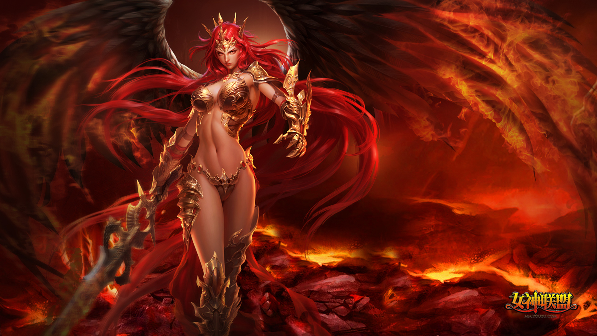  p>烈焰女神,女,手机游戏《女神联盟》中的人物. /p>