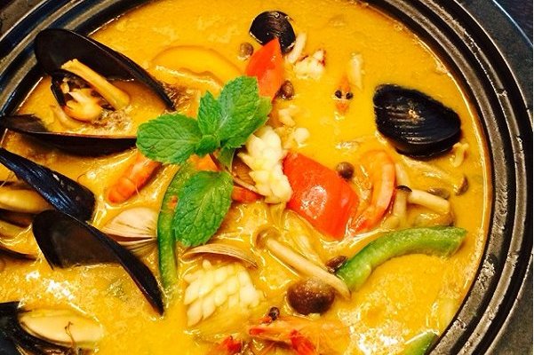 咖喱什锦海鲜锅