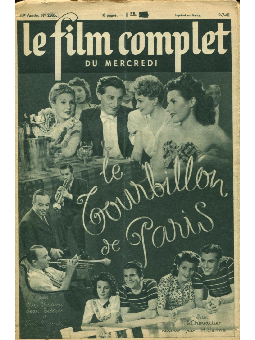 ventura,jean tissier,jimmy gaillard等人主演,于1939年在法国播出