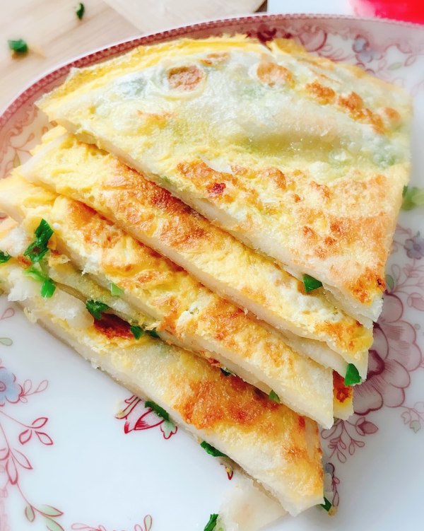 鸡蛋葱油饼