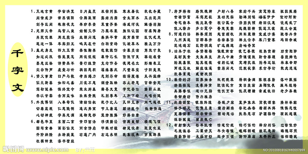千字文