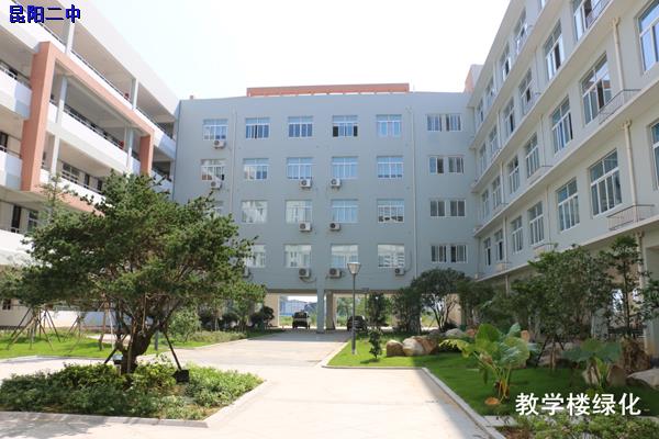  p>昆阳二中创办于1975年,学校现有46个教学班,学生2180多人,教职工