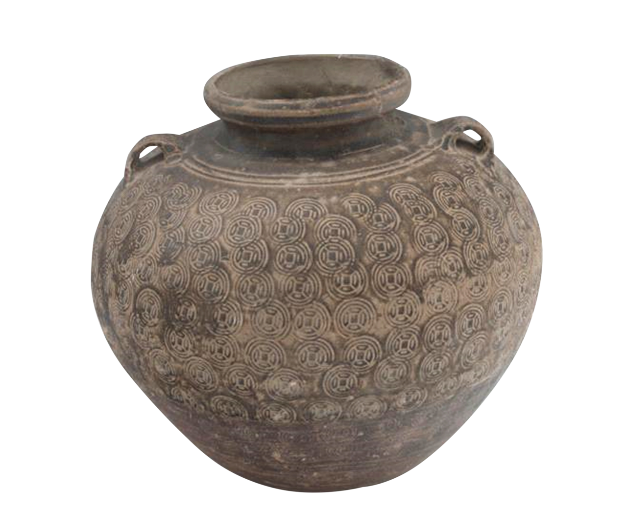 三国钱纹陶罐