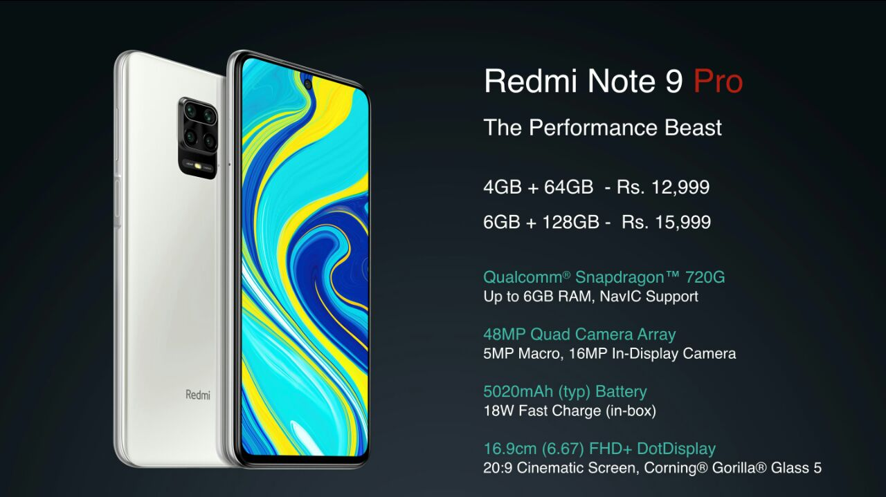 Redmi红米于印度正式发布新机Redmi Note 9 Pro，起步价约1244RMB_百科TA说